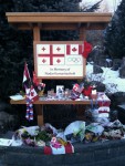 Permanent memorial in Whistler Village, feet from the makeshift memorial. RIP.
